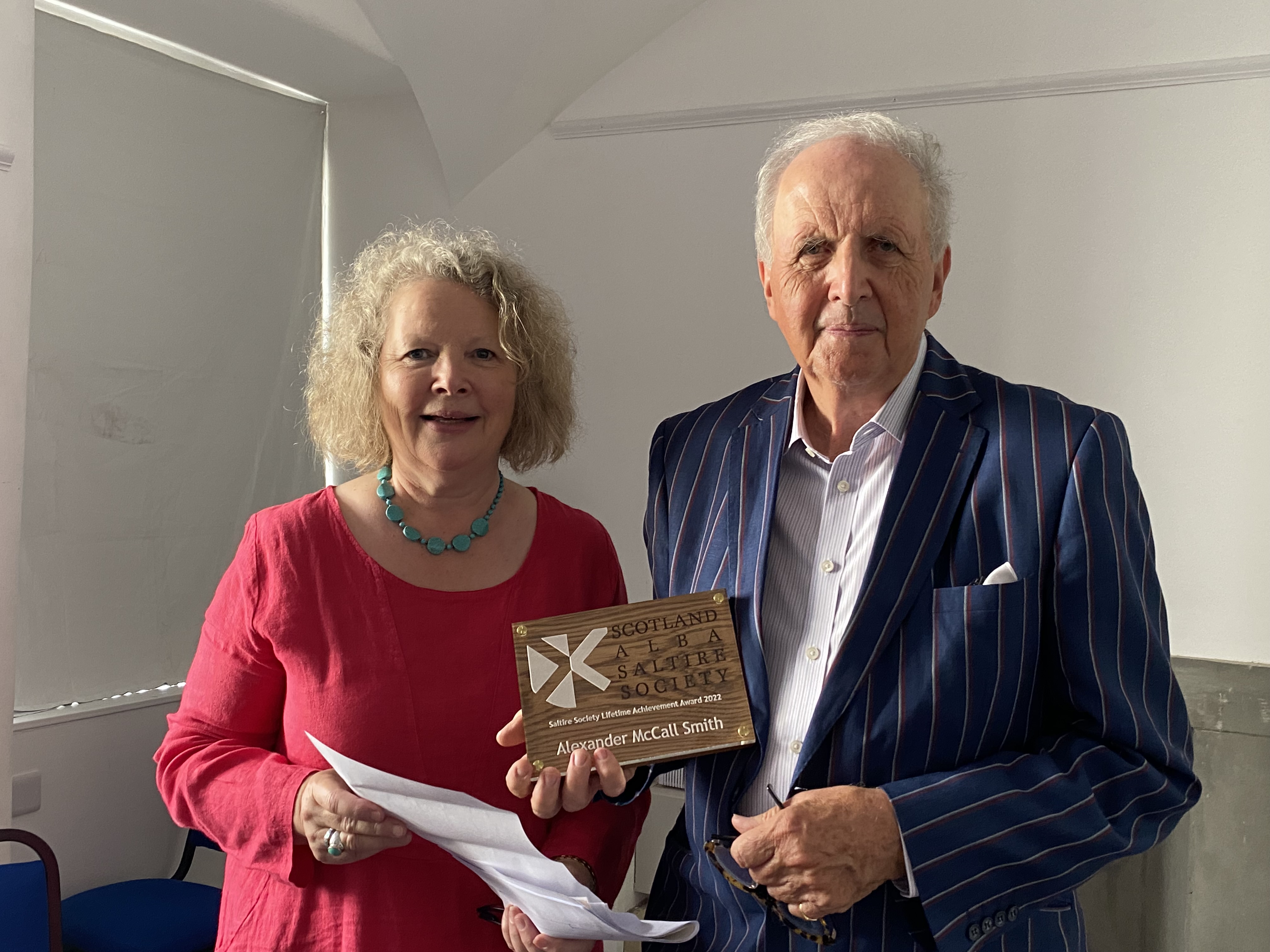 Saltire Lifetime Achievement Award Alexander McCall Smith